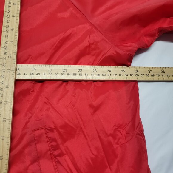 Augusta Sportswear Windbreaker Jacket Mens XL Snap Lined Water Resist Red - Picture 6 of 15